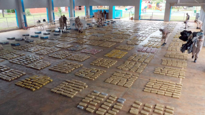 Más de 3100 kilos de marihuana a orillas del río Paraná