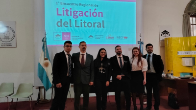 Estudiantes de la Cuenca del Plata en el primer encuentro regional de litigación del Litoral
