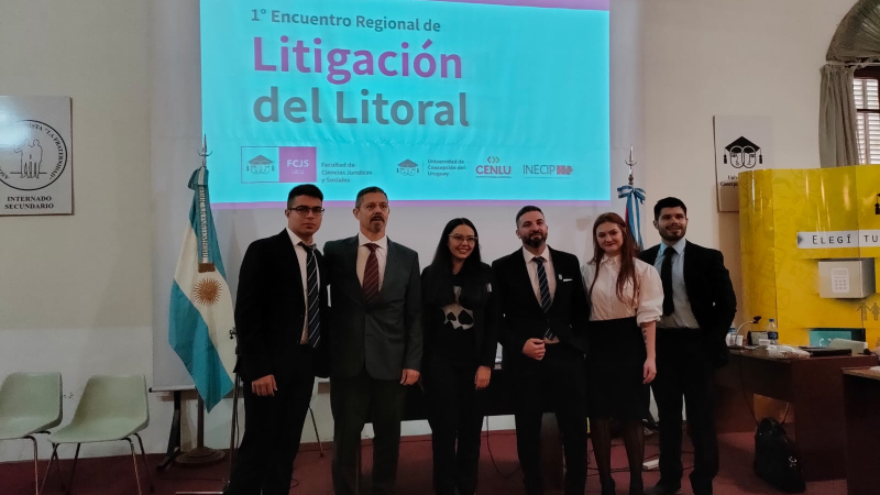 Estudiantes de la Cuenca del Plata en el primer encuentro regional de litigación del Litoral