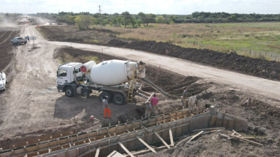 Avanzan las obras de pavimentación de la ruta 6