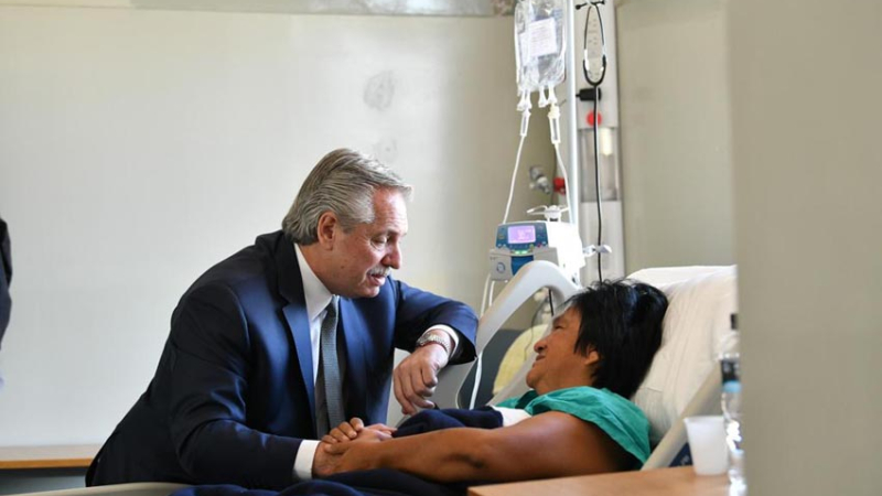Alberto Fernández visitó a Milagro Sala y le pidió a la Corte "enmendar las barrabasadas que se hicieron"