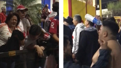 En la fiesta de River, cientos de hinchas vivieron una noche negra