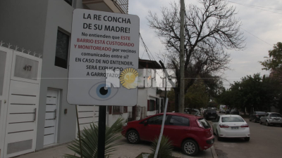 "Barrio custodiado y monitoreado por vecinos", contra la inseguridad