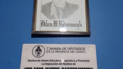 Escuelita rural se llama "Hilario Mateo Radovancich"