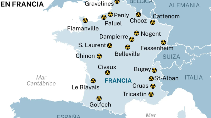 Francia facilitará trámites para construir nuevos reactores nucleares