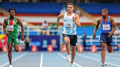 Florio batió el record argentino de 100 metros llanos