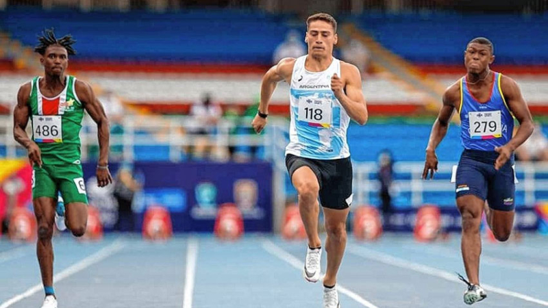 Florio batió el record argentino de 100 metros llanos