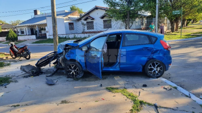 Alta velocidad y falta de visibilidad, un combo peligroso que originó otro siniestro vial en Resistencia