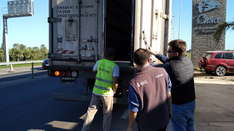 Puente Chaco-Corrientes: Senasa controló más de 11.000 transportes y labró 93 actas 