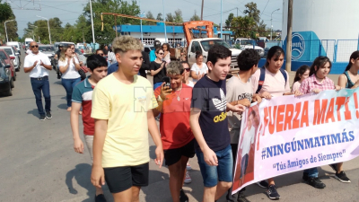 General San Martín: marcharon para pedir justicia por Ariel Rodrigo, chocado por "willeros"