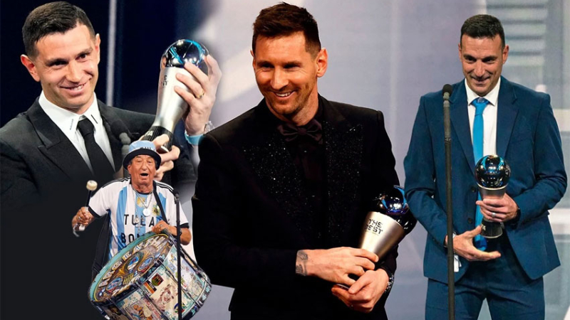 Argentina arrasó con los premios The Best