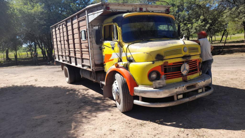 Intentó huir con 7.500 kilos de troncos de algarrobo