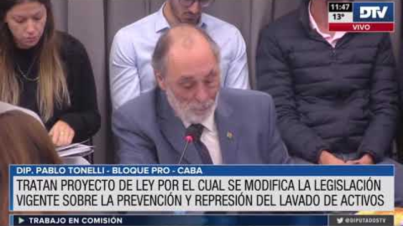Dictamen al proyecto de reforma de la ley de Lavado de Activos