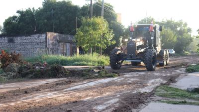 Intervención integral del municipio en las calles de villa Ercilia