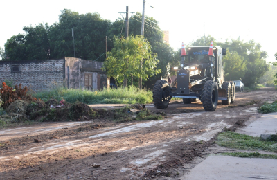 Intervención integral del municipio en las calles de villa Ercilia