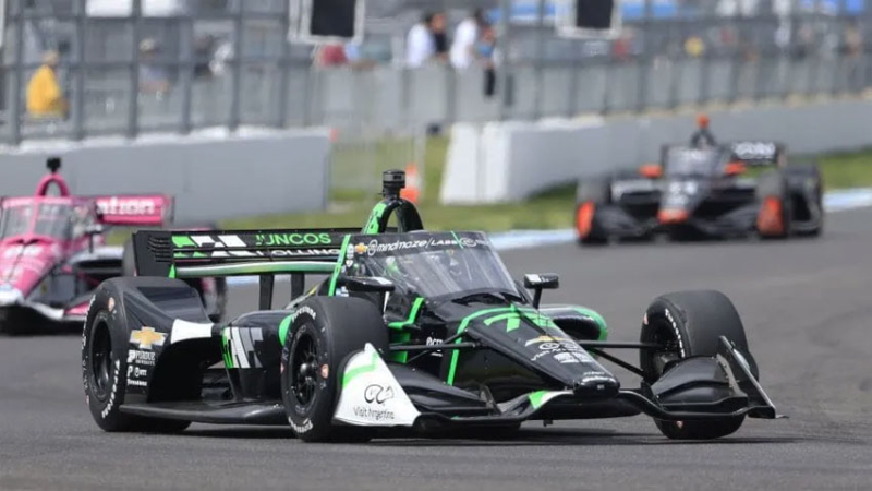 IndyCar: Canapino hizo su mejor carrera en Detroit