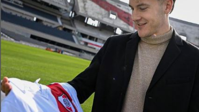 El exBoca Facundo Colidio completó su primer entrenamiento en River