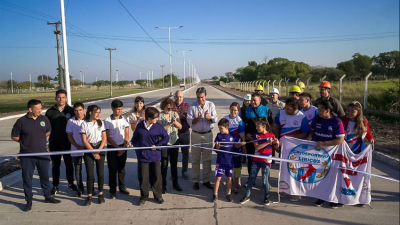 Capitanich inauguró otro tramo de avenida Marconi