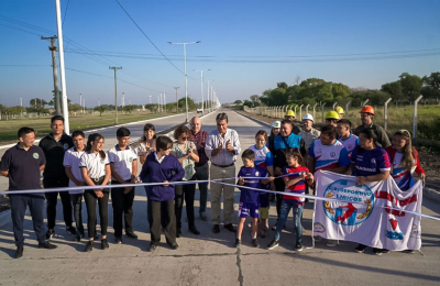 Capitanich inauguró otro tramo de avenida Marconi