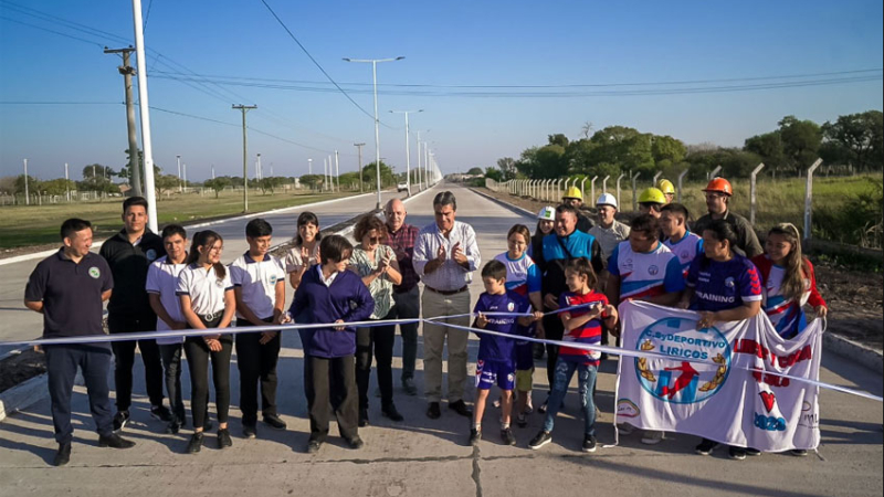 Capitanich inauguró otro tramo de avenida Marconi