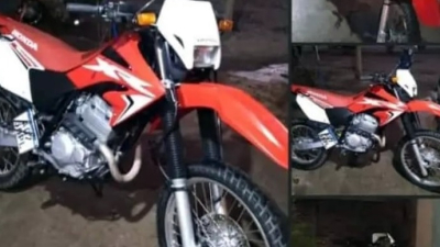 Se gratificará por una moto robada en Villa Río Negro