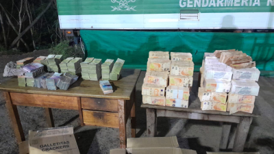Secuestran 60 millones de pesos en Barranqueras