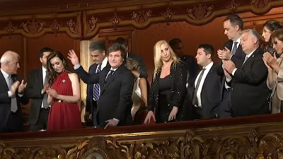 Javier Milei cerró su agenda con una gala en el teatro Colón