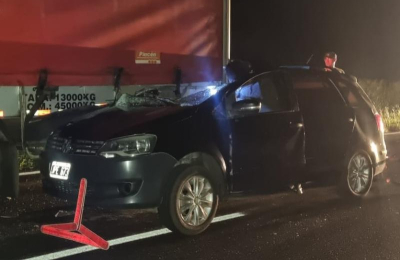 Dos lesionados en 
un siniestro vial 
