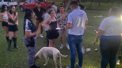 Clausuraron fiesta electrónica por presencia de menores y falta de elementos de seguridad