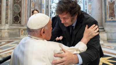 Un cordialísimo encuentro entre el presidente Milei y el papa Francisco