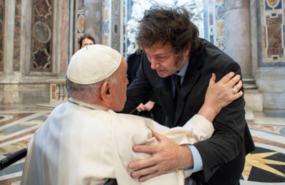Un cordialísimo encuentro entre el presidente Milei y el papa Francisco