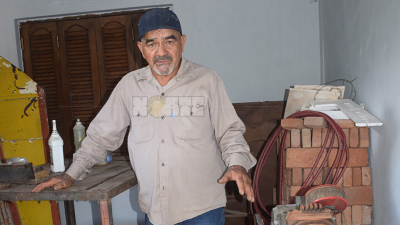 Angustiante realidad de don Nelson Umbides: sufrió seis robos y tuvo que cerrar la gomería
