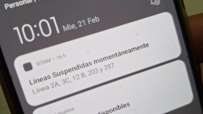 La aplicación Sitam ya muestra las líneas que dejaron de circular