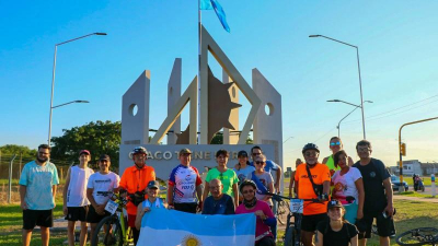 Recorrida ciclística en homenaje a Malvinas