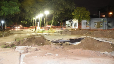 Por seguridad, los vecinos piden celeridad en la finalización de una obra vial