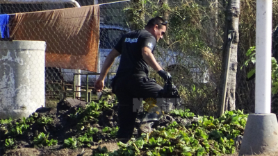 Allanan el domicilio de Barrientos y zona de Laguna Seitor: encuentran una pierna y demás restos humanos