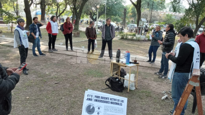 ADIUNNE Chaco cerró dos jornadas de paro con una clase pública