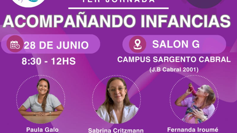 Este viernes, se realiza la 1° Jornada Acompañando Infancias