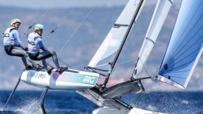 Vela: Buen debut de Bosco-Majdalani, que están segundos en la clase Nacra 17