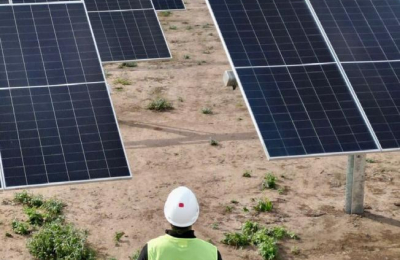 Gobernador Zdero constató avance del parque solar de Pampa del Infierno