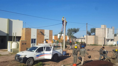 Castelli: avanzan las obras de infraestructura en 72 viviendas