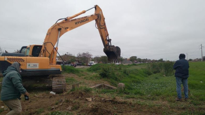 Trabajos para dejar en condiciones el drenaje urbano de la zona sur