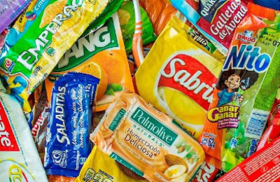 Peligro en los envoltorios de alimentos