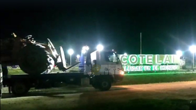 Caso "Tito" López: trasladan 5 tractores desde Cote Lai hacia Resistencia