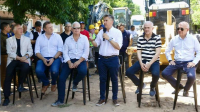 Comenzaron los trabajos de pavimentación en Villa San Martín