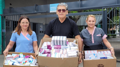 Ciudad Limpia entregó importante cantidad de medicamentos al Perrando