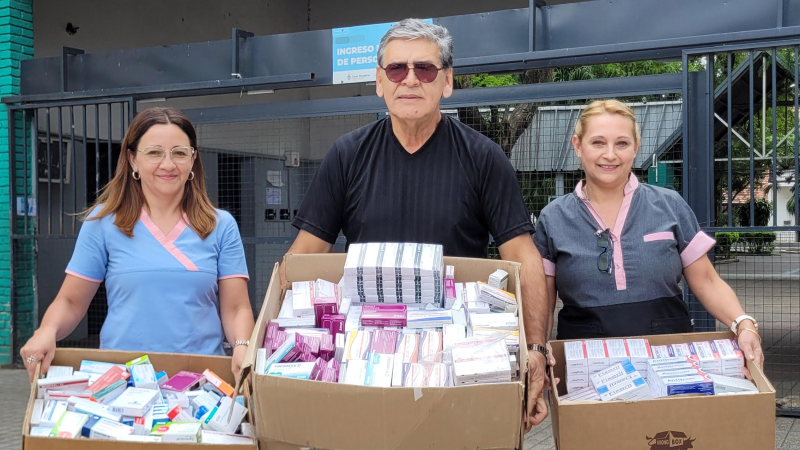 Ciudad Limpia entregó importante cantidad de medicamentos al Perrando