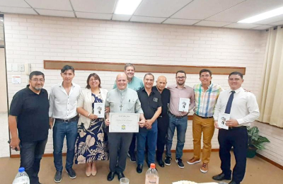 Despedida de la Mesa Interreligiosa al padre Rafael Del Blanco