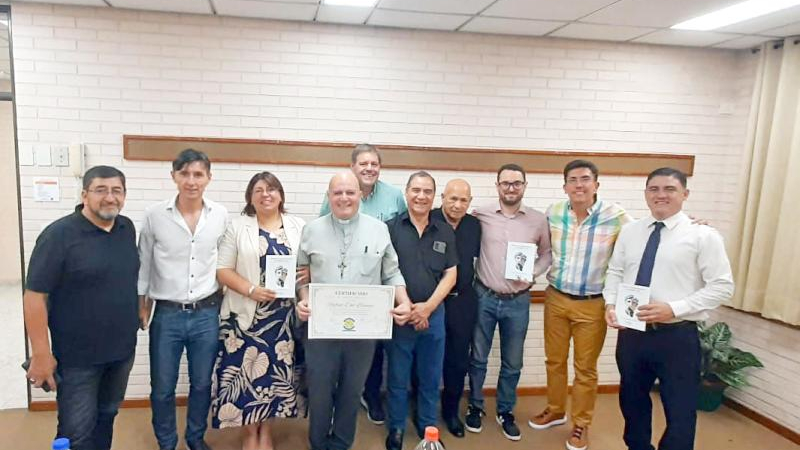 Despedida de la Mesa Interreligiosa al padre Rafael Del Blanco