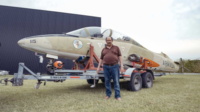 Llegó a Sunchales legendario avión que actuó en Malvinas
